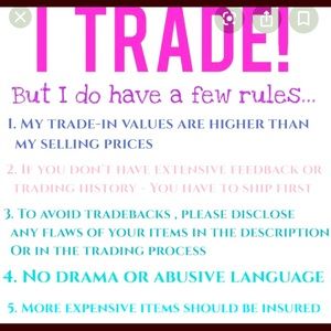 I TRADE by the item not the price